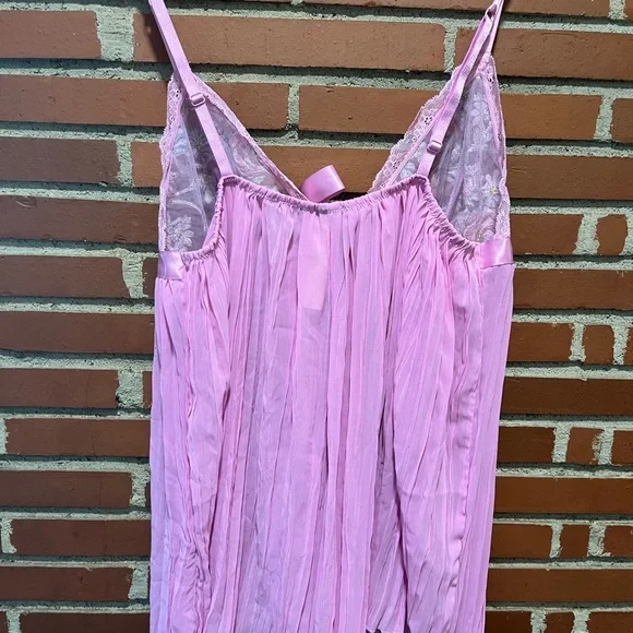 Victoria’s Secret XL Pink Floral Lace Babydoll Nightgown, New with tags - Picture 2 of 6